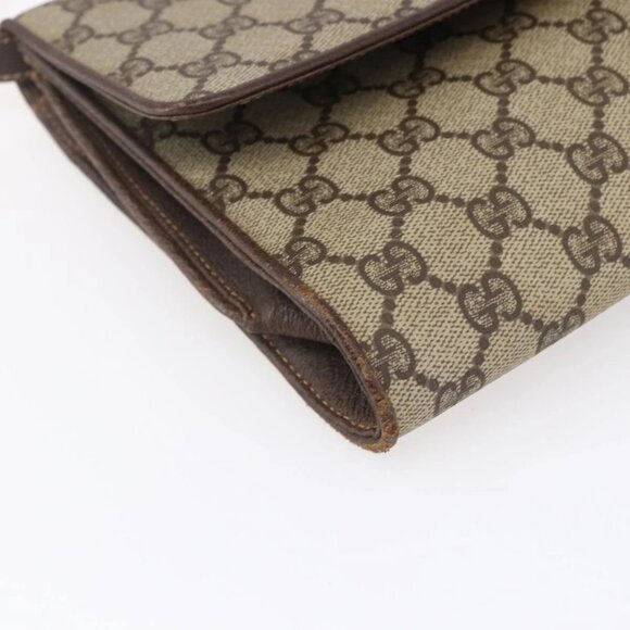 GUCCI GG Supreme Shoulder Bag PVC Beige Gold 904 02 050 Auth 149956 - Picture 5 of 16